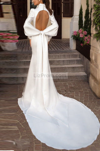 products/2321_Delicate_White_Long_Sleeves_Deep_V-neck_Wedding_Dress_with_Big_Bow_5_538.jpg