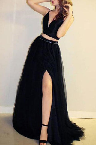 products/Black_Two_Pieces_V-neck_Split_Spaghetti_Straps_Tulle_Evening_Prom_Dress_171.jpg