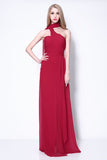 Burgundy-Sleeveless-Halter-A-line-Prom-Evening-Dress