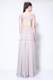 Elegant V-Neck A-line Bridesmaid Prom Dress 