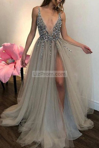products/Grey_Sexy_Deep_V-neck_High_Split_Tulle_Beaded_Evening_Prom_1_166.jpg
