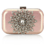 Pink Rhinestone Luxury Party Handbag