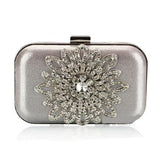 Silver Rhinestone Luxury Party Handbag