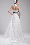 White Halter Applique Bridal Wedding Dress