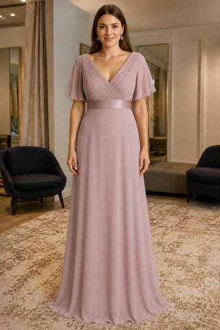 files/Blushing-Pink-V-Neck-Flutter-Sleeve-Chiffon-Bridesmaid-Dress-01-front.jpg