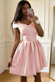 Fit And Flare Off-the-shoulder Prom Homecoming Dress
