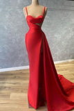 Red Sexy High Slit Cut Out Formal Dress Prom Gown