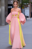 Taylor Swift Two-tone Strapless Pleated Evening Dress Time 100 Gala