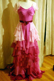 Hermione Granger Yule Ball Pink Ruffled Dress