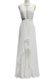 Taylor Inspired White Pleated Evening Dress Formal Gown