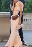 Chic One Shoulder Mermaid Sleeveless Long Evening Prom Dress Dresses