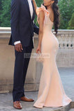 Chic One Shoulder Mermaid Sleeveless Long Evening Prom Dress Dresses