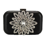 Black Rhinestone Luxury Party Handbag