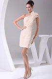 One Shoulder Bodycon Ruffled Homecoming Prom Dress