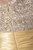 Daffodil Strapless Sequined Baby Doll Cocktail Dress.