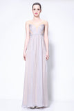 Elegant V-Neck A-line Bridesmaid Prom Dress 