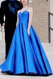 Robe de bal de mariage élégante bleu royal