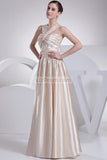 Fabulous Champagne Beaded Prom Dress