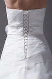 Gorgeous White A-line Sleeveless Wedding Dress With Ribbon