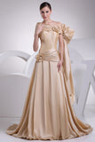 Gold Off-the-Shoulder Ball Gown Flower For Wedding