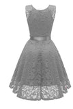 Pink Lace Short Baby Doll Prom Dress - Mislish