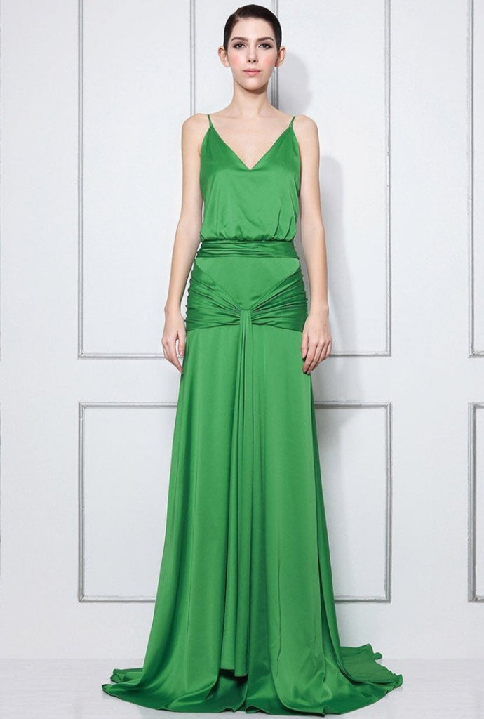 keira knightley green dress The Story Behind Keira Knightley's Emerald-Green Slip Dress From 'Atonement'