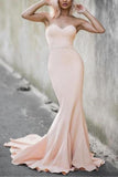 Long Strapless Sweetheart Mermaid Formal Dress Evening Prom Gown Dresses