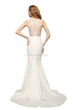 Sexy White Applique Mermaid Wedding Dress Bridal Gown