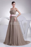 Strapless Princess A-line Long Bridesmaid Prom Dress