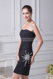 Strapless Beading Sexy Little Black Bodycon Dress